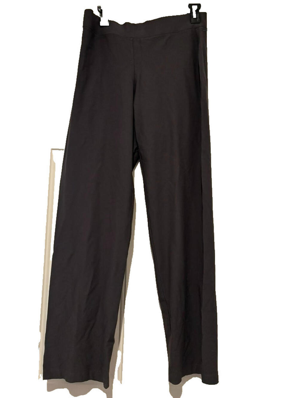 Eileen Fisher sz S grey stretchy straight leg‎ pants light weight #3125